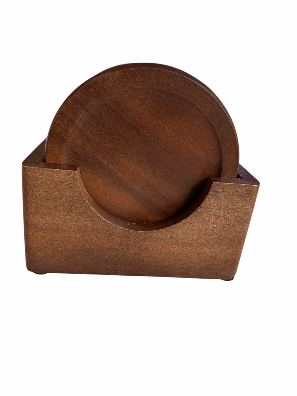 Wood Coasters Dark Walnut Set of 6